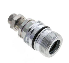 Acero DN 12.5 Acoplamiento hidráulico Enchufe 10 mm S Anillo de compresión Mampara ISO 14541/8434-1 D M36 x 2