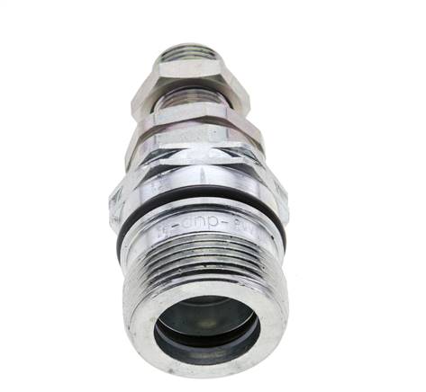 Acero DN 12.5 Acoplamiento hidráulico Enchufe 10 mm S Anillo de compresión Mampara ISO 14541/8434-1 D M36 x 2