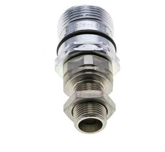 Acero DN 12.5 Acoplamiento hidráulico Enchufe 12 mm S Anillo de compresión Mampara ISO 14541/8434-1 D M36 x 2