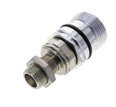 Acero DN 12.5 Acoplamiento hidráulico Enchufe 12 mm S Anillo de compresión Mampara ISO 14541/8434-1 D M36 x 2