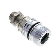 Acero DN 12.5 Acoplamiento hidráulico Enchufe 12 mm S Anillo de compresión Mampara ISO 14541/8434-1 D M36 x 2