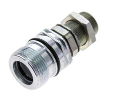 Acero DN 12.5 Acoplamiento hidráulico Enchufe 16 mm S Anillo de compresión Mampara ISO 14541/8434-1 D M36 x 2