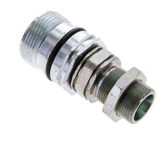 Acero DN 12.5 Acoplamiento hidráulico Enchufe 16 mm S Anillo de compresión Mampara ISO 14541/8434-1 D M36 x 2