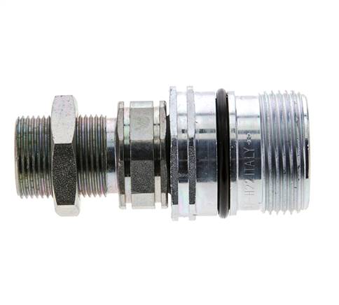 Acero DN 12.5 Acoplamiento hidráulico Enchufe 16 mm S Anillo de compresión Mampara ISO 14541/8434-1 D M36 x 2