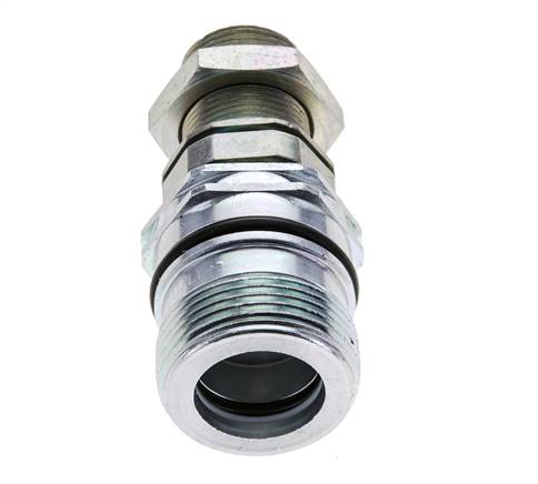 Acero DN 12.5 Acoplamiento hidráulico Enchufe 16 mm S Anillo de compresión Mampara ISO 14541/8434-1 D M36 x 2