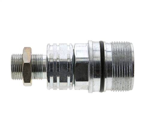 Acero DN 20 Acoplamiento hidráulico Enchufe 14 mm S Anillo de compresión Mampara ISO 14541/8434-1 D M42 x 2