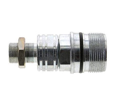 Acero DN 20 Acoplamiento hidráulico Enchufe 14 mm S Anillo de compresión Mampara ISO 14541/8434-1 D M42 x 2