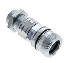 Acero DN 20 Acoplamiento hidráulico Enchufe 20 mm S Anillo de compresión Mampara ISO 14541/8434-1 D M42 x 2