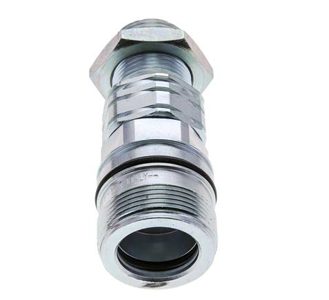Acero DN 20 Acoplamiento hidráulico Enchufe 20 mm S Anillo de compresión Mampara ISO 14541/8434-1 D M42 x 2