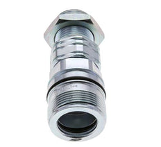 Acero DN 20 Acoplamiento hidráulico Enchufe 20 mm S Anillo de compresión Mampara ISO 14541/8434-1 D M42 x 2
