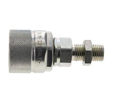 Acero DN 10 Acoplamiento hidráulico Tapón 8 mm L Anillo de compresión Mampara ISO 14541/8434-1 D M28 x 2