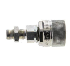 Acero DN 10 Acoplamiento hidráulico Tapón 8 mm L Anillo de compresión Mampara ISO 14541/8434-1 D M28 x 2
