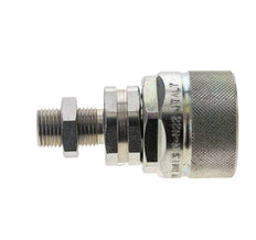 Acero DN 12.5 Acoplamiento hidráulico Tapón 10 mm L Anillo de compresión Mampara ISO 14541/8434-1 D M36 x 2