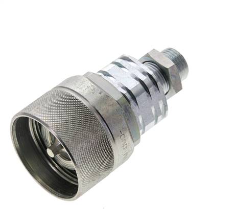 Acero DN 20 Acoplamiento hidráulico Tapón 12 mm L Anillo de compresión Mampara ISO 14541/8434-1 D M42 x 2