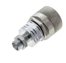 Acero DN 20 Acoplamiento hidráulico Tapón 12 mm L Anillo de compresión Mampara ISO 14541/8434-1 D M42 x 2