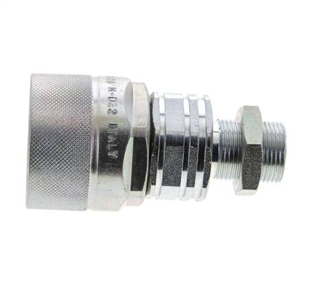 Acero DN 20 Acoplamiento hidráulico Tapón 15 mm L Anillo de compresión Mampara ISO 14541/8434-1 D M42 x 2