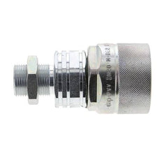 Acero DN 20 Acoplamiento hidráulico Tapón 15 mm L Anillo de compresión Mampara ISO 14541/8434-1 D M42 x 2