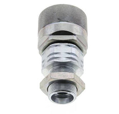 Acero DN 20 Acoplamiento hidráulico Tapón 18 mm L Anillo de compresión Mampara ISO 14541/8434-1 D M42 x 2