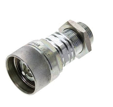 Acero DN 20 Acoplamiento hidráulico Tapón 22 mm L Anillo de compresión Mampara ISO 14541/8434-1 D M42 x 2