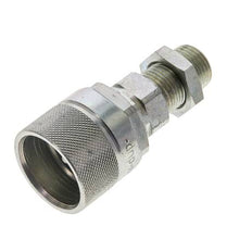 Acero DN 10 Acoplamiento hidráulico Tapón 10 mm S Anillo de compresión Mampara ISO 14541/8434-1 D M28 x 2