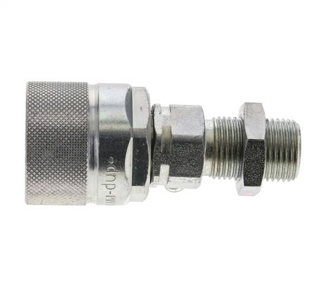 Acero DN 10 Acoplamiento hidráulico Tapón 10 mm S Anillo de compresión Mampara ISO 14541/8434-1 D M28 x 2