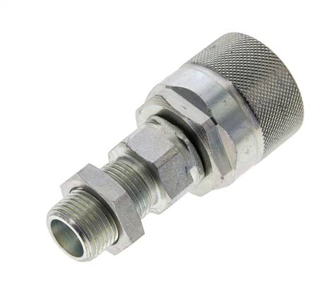 Acero DN 10 Acoplamiento hidráulico Tapón 10 mm S Anillo de compresión Mampara ISO 14541/8434-1 D M28 x 2