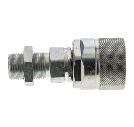 Acero DN 10 Acoplamiento hidráulico Tapón 10 mm S Anillo de compresión Mampara ISO 14541/8434-1 D M28 x 2