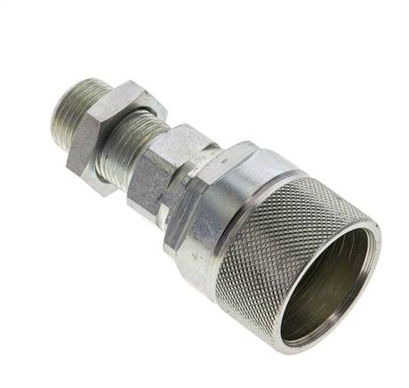 Acero DN 10 Acoplamiento hidráulico Tapón 10 mm S Anillo de compresión Mampara ISO 14541/8434-1 D M28 x 2