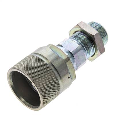 Acero DN 10 Acoplamiento hidráulico Tapón 12 mm S Anillo de compresión Mampara ISO 14541/8434-1 D M28 x 2