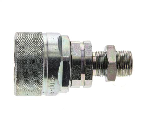 Acero DN 12.5 Acoplamiento hidráulico Tapón 10 mm S Anillo de compresión Mampara ISO 14541/8434-1 D M36 x 2