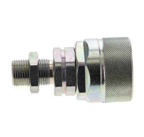 Acero DN 12.5 Acoplamiento hidráulico Tapón 10 mm S Anillo de compresión Mampara ISO 14541/8434-1 D M36 x 2