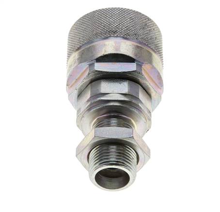 Acero DN 12.5 Acoplamiento hidráulico Tapón 12 mm S Anillo de compresión Mampara ISO 14541/8434-1 D M36 x 2