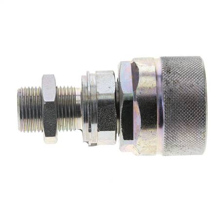 Acero DN 12.5 Acoplamiento hidráulico Tapón 12 mm S Anillo de compresión Mampara ISO 14541/8434-1 D M36 x 2