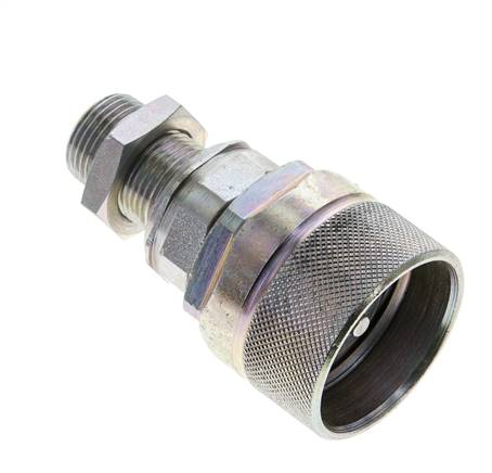 Acero DN 12.5 Acoplamiento hidráulico Tapón 12 mm S Anillo de compresión Mampara ISO 14541/8434-1 D M36 x 2