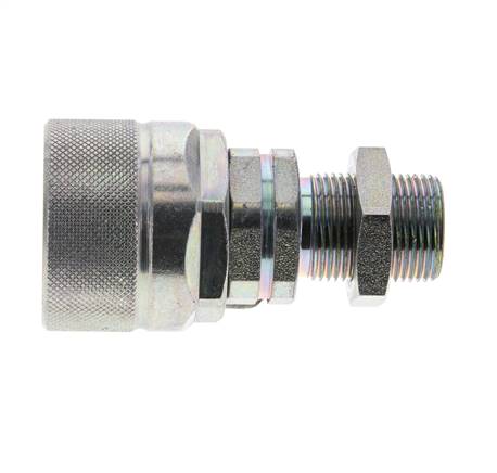 Acero DN 12.5 Acoplamiento hidráulico Tapón 14 mm S Anillo de compresión Mampara ISO 14541/8434-1 D M36 x 2