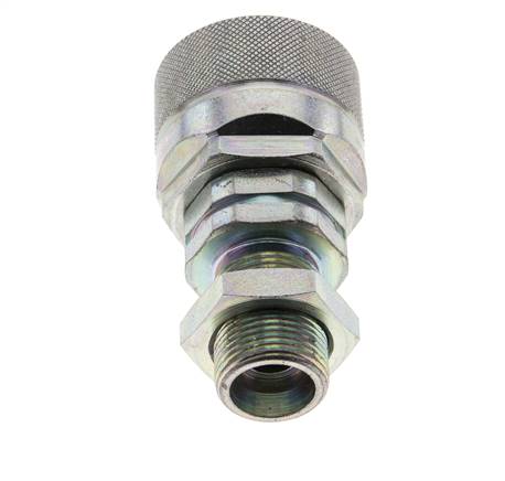 Acero DN 12.5 Acoplamiento hidráulico Tapón 14 mm S Anillo de compresión Mampara ISO 14541/8434-1 D M36 x 2