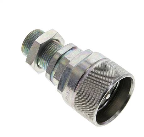 Acero DN 12.5 Acoplamiento hidráulico Tapón 14 mm S Anillo de compresión Mampara ISO 14541/8434-1 D M36 x 2