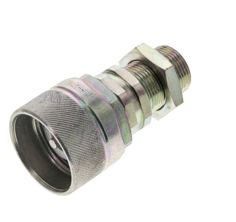 Acero DN 12.5 Acoplamiento hidráulico Tapón 16 mm S Anillo de compresión Mampara ISO 14541/8434-1 D M36 x 2