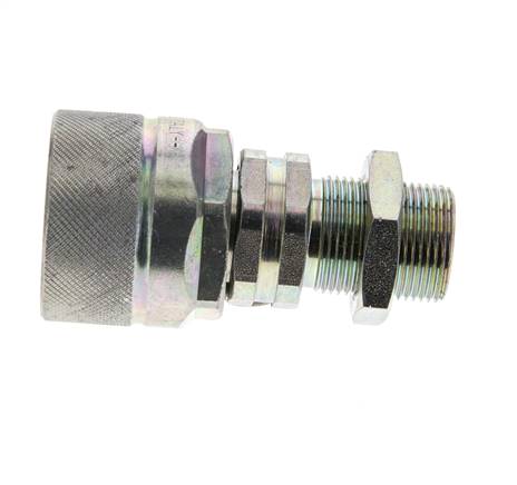 Acero DN 12.5 Acoplamiento hidráulico Tapón 16 mm S Anillo de compresión Mampara ISO 14541/8434-1 D M36 x 2