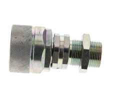 Acero DN 12.5 Acoplamiento hidráulico Tapón 16 mm S Anillo de compresión Mampara ISO 14541/8434-1 D M36 x 2