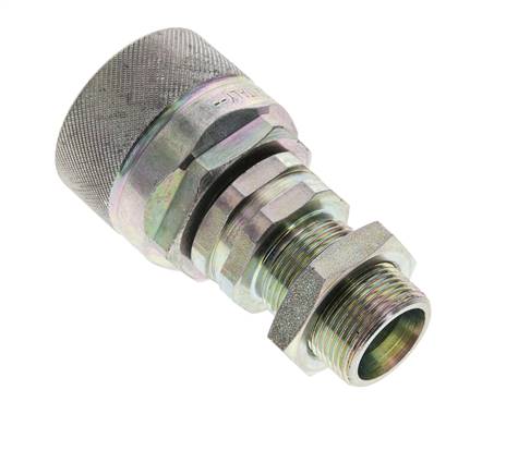 Acero DN 12.5 Acoplamiento hidráulico Tapón 16 mm S Anillo de compresión Mampara ISO 14541/8434-1 D M36 x 2