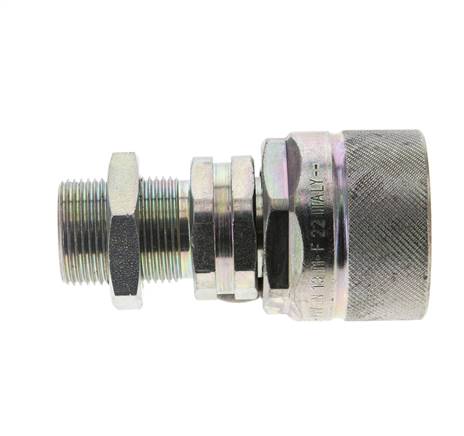 Acero DN 12.5 Acoplamiento hidráulico Tapón 16 mm S Anillo de compresión Mampara ISO 14541/8434-1 D M36 x 2
