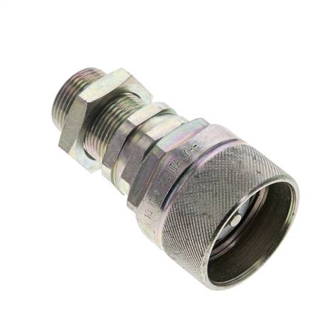 Acero DN 12.5 Acoplamiento hidráulico Tapón 16 mm S Anillo de compresión Mampara ISO 14541/8434-1 D M36 x 2