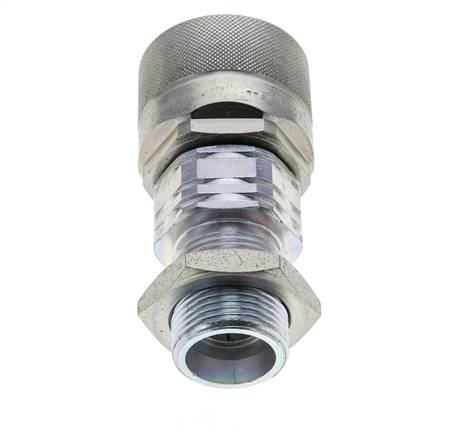 Acero DN 20 Acoplamiento hidráulico Tapón 20 mm S Anillo de compresión Mampara ISO 14541/8434-1 D M42 x 2