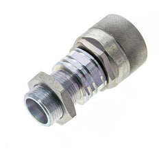 Acero DN 20 Acoplamiento hidráulico Tapón 20 mm S Anillo de compresión Mampara ISO 14541/8434-1 D M42 x 2