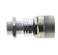 Acero DN 20 Acoplamiento hidráulico Tapón 20 mm S Anillo de compresión Mampara ISO 14541/8434-1 D M42 x 2