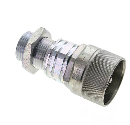 Acero DN 20 Acoplamiento hidráulico Tapón 20 mm S Anillo de compresión Mampara ISO 14541/8434-1 D M42 x 2