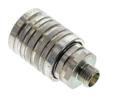 Acero DN 12.5 Acoplamiento hidráulico Enchufe 10 mm L Anillo de compresión ISO 7241-1 A/8434-1 D 20.5mm