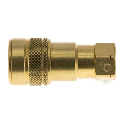 Acoplamiento hidráulico de latón DN 5 con rosca NPT hembra de 1/8 de pulgada ISO 7241-1 B D 10,9mm
