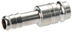 Acero inoxidable 316L DN 10 Enchufe de acoplamiento de aire 9 mm Pilar de manguera Doble cierre